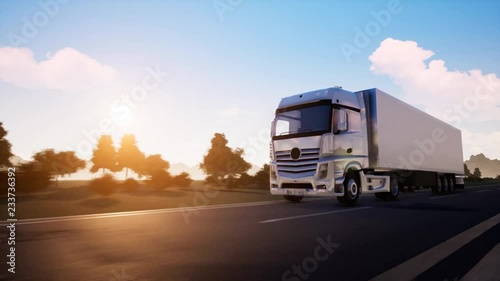 Truck leading to 4 seasons road.