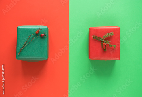 two gift box for Christmas