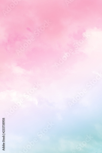 sun and cloud background with a pastel colored


