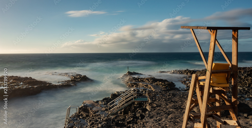 Daytime long exposure in the coast of Tenerife.