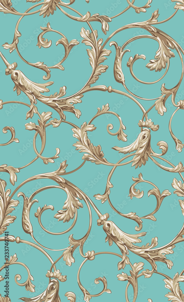 seamless pattern, baroque, classical