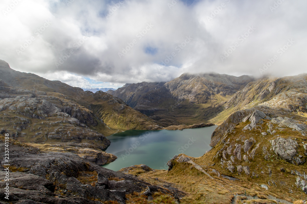 View of Lake Harris, Routeburn Track, New Zealand View of Lake Harris, Routeburn Track, New Zealand