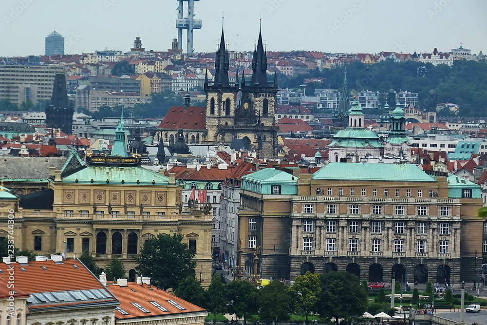 Top view from the Castle of Prague, Czech Republic