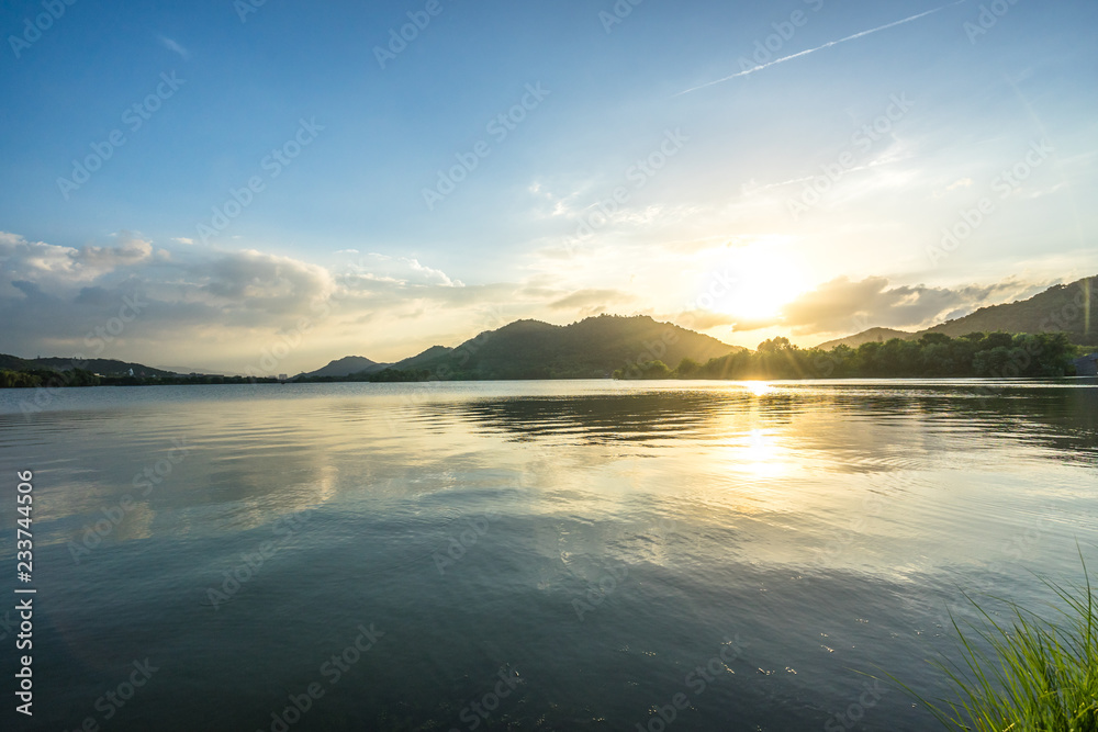 landscape of weest lake in hangzhou china