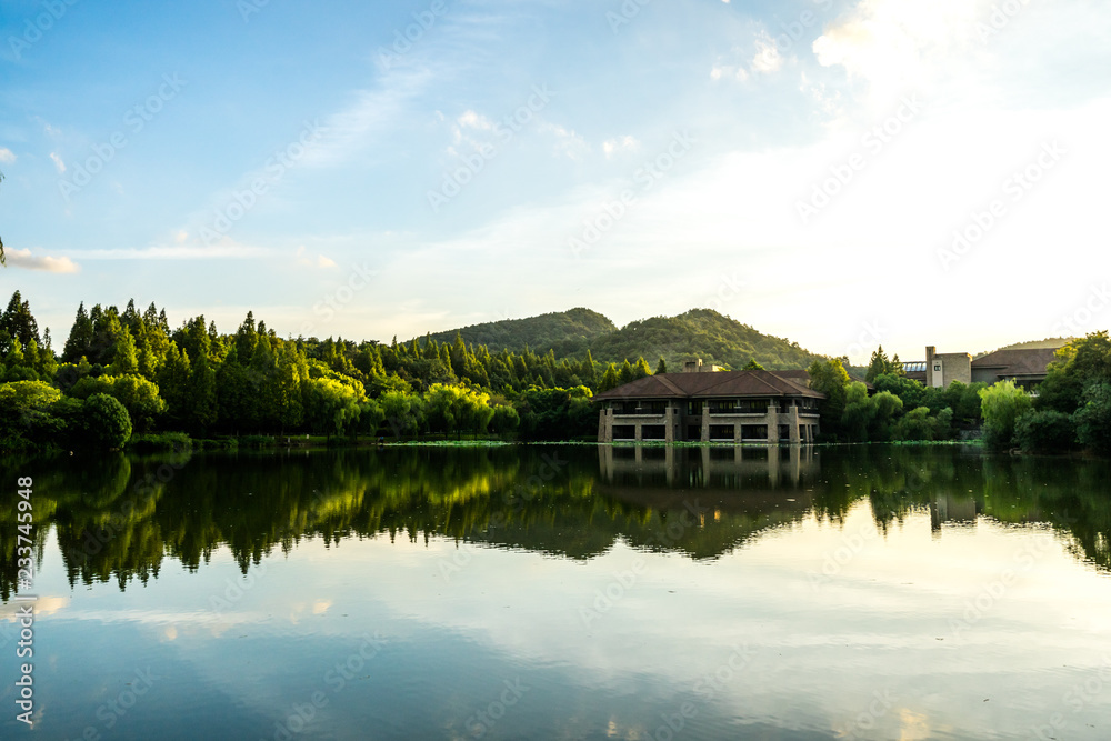 landscape of weest lake in hangzhou china