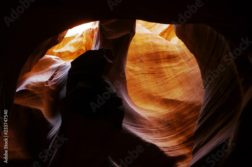 Inside Antelope Canyon at Navajo Nation. Page, Arizona, USA.