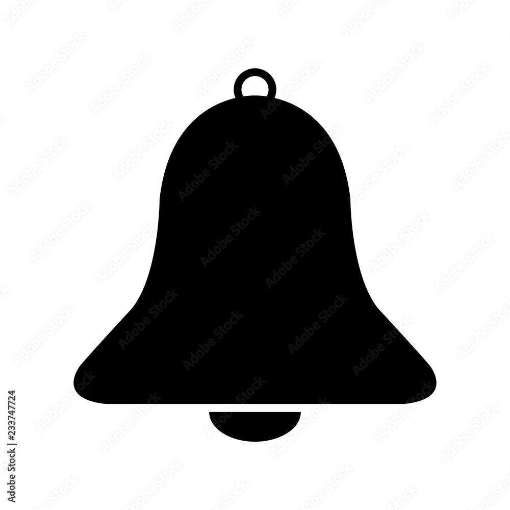Bell icon vector, Alarm, service handbell sign Isolated on white background. Bell icon vector, Alarm, service handbell sign Isolated on white background.