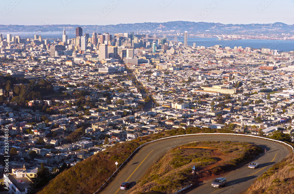 San Francisco, CA, as seen from Twin Peaks
