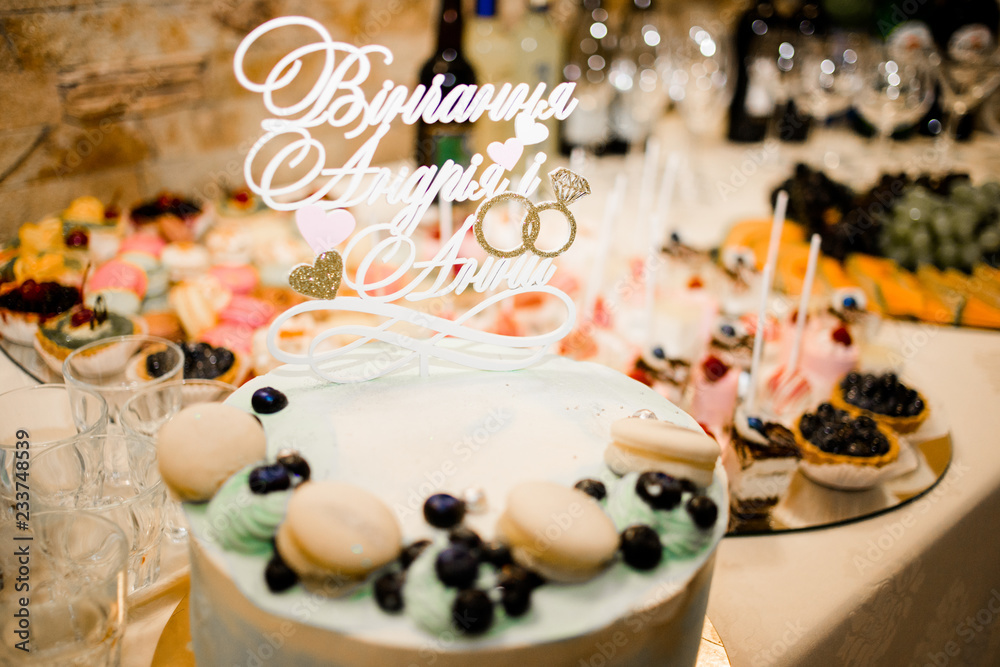 The wedding banquet decorated with decorations The wedding banquet decorated with decorations