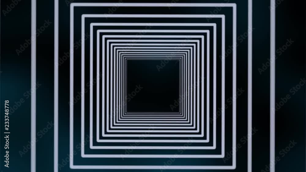 Moving in futuristic spinning sci-fi tunnel or box. Motion graphics background. Moving in futuristic spinning sci-fi tunnel or box. Motion graphics background.