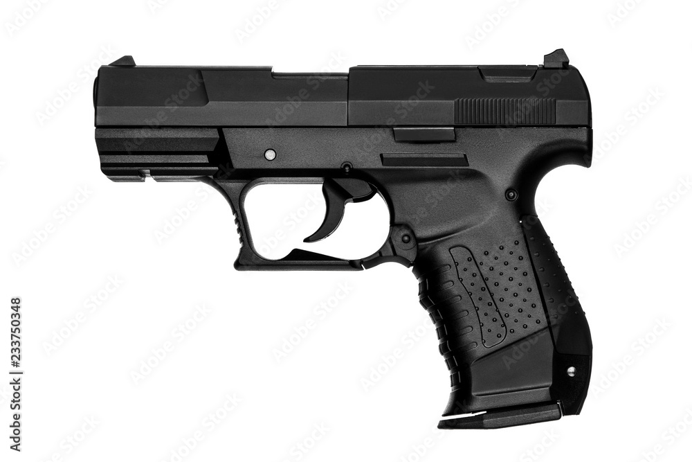 Pistol isolated on white Pistol isolated on white