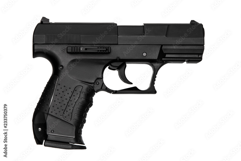 Pistol isolated on white Pistol isolated on white
