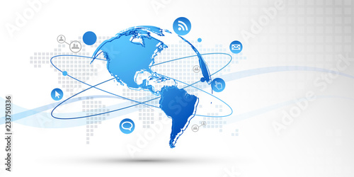 mondo, informatica, comunicazione