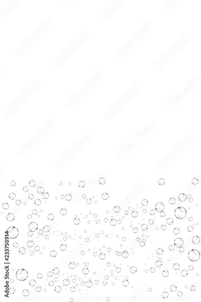 Realistic soap bubbles set isolated on the white background. Realistic soap bubbles set isolated on the white background.