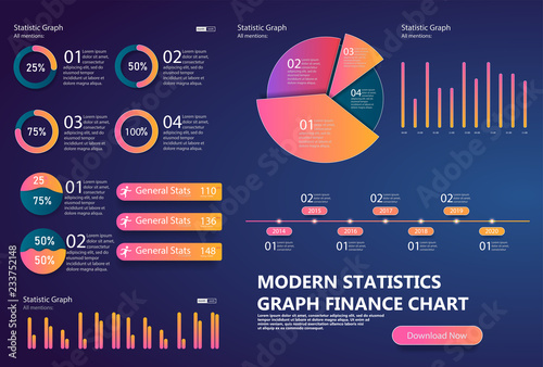 	 Infographic design vector and marketing icons can be used for workflow layout, diagram, annual report, web design. Business concept. Infographic dashboard template. vector illustration