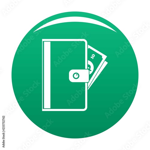Credit card icon. Simple illustration of credit card vector icon for any design green