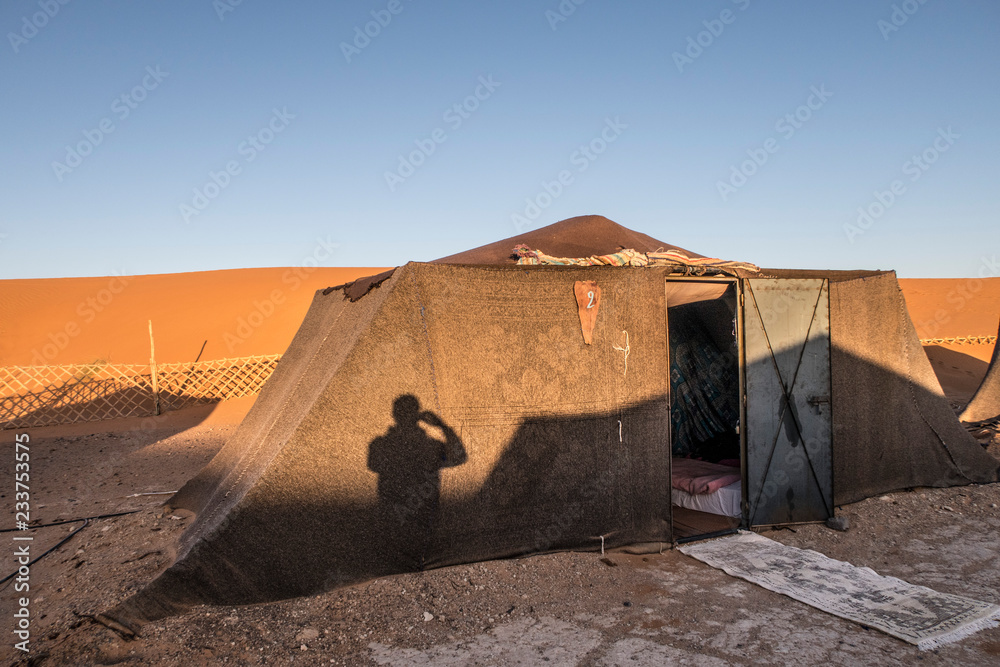 Berber nomads camp in Sahara desert, Morocco Stock Photo Adobe Stock
