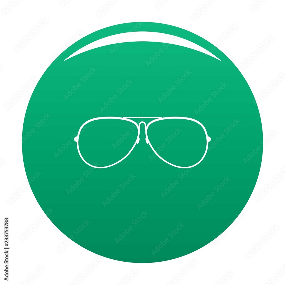 Eyewear icon. Simple illustration of eyewear vector icon for any design green Eyewear icon. Simple illustration of eyewear vector icon for any design green