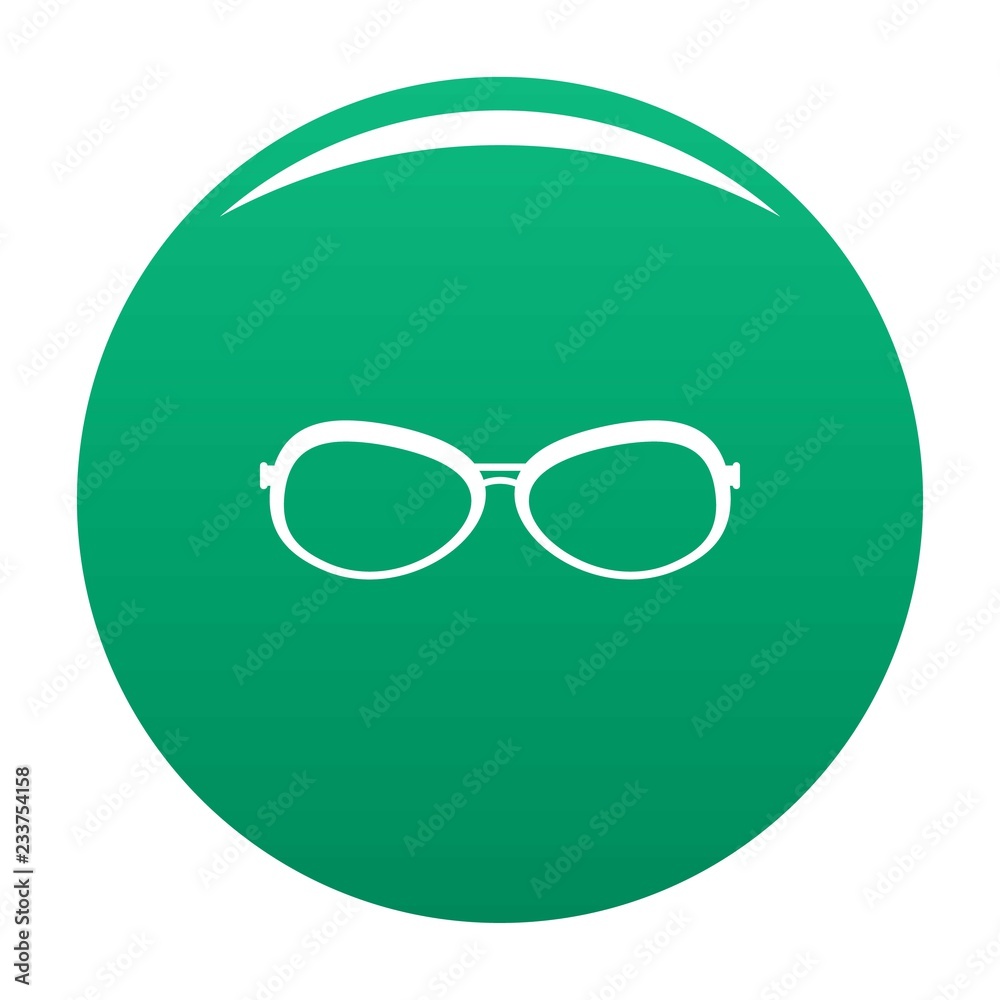 Farsighted glasses icon. Simple illustration of farsighted glasses vector icon for any design green Farsighted glasses icon. Simple illustration of farsighted glasses vector icon for any design green