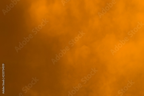 Abstract blurred yellow smoky background, photo