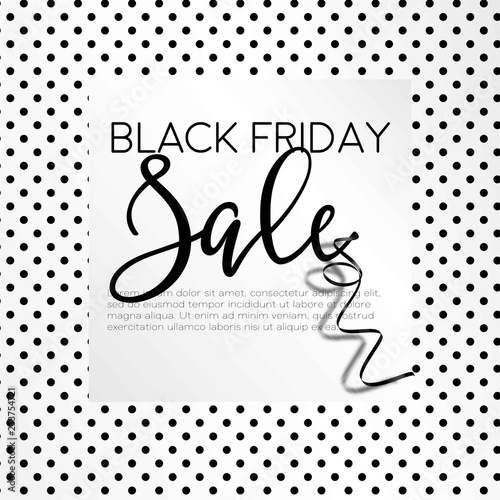 Black friday, autumnal holiday sellout of shops poster vector.