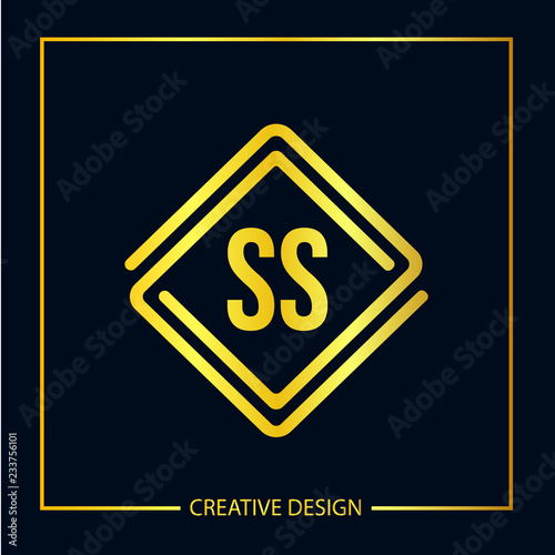 Initial letter SS Logo Template Vector Design