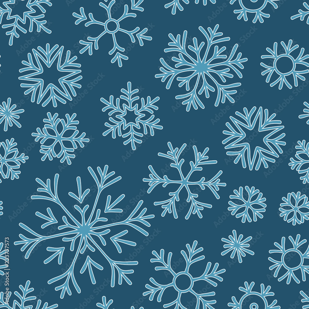 Christmas seamless doodle pattern Christmas seamless doodle pattern