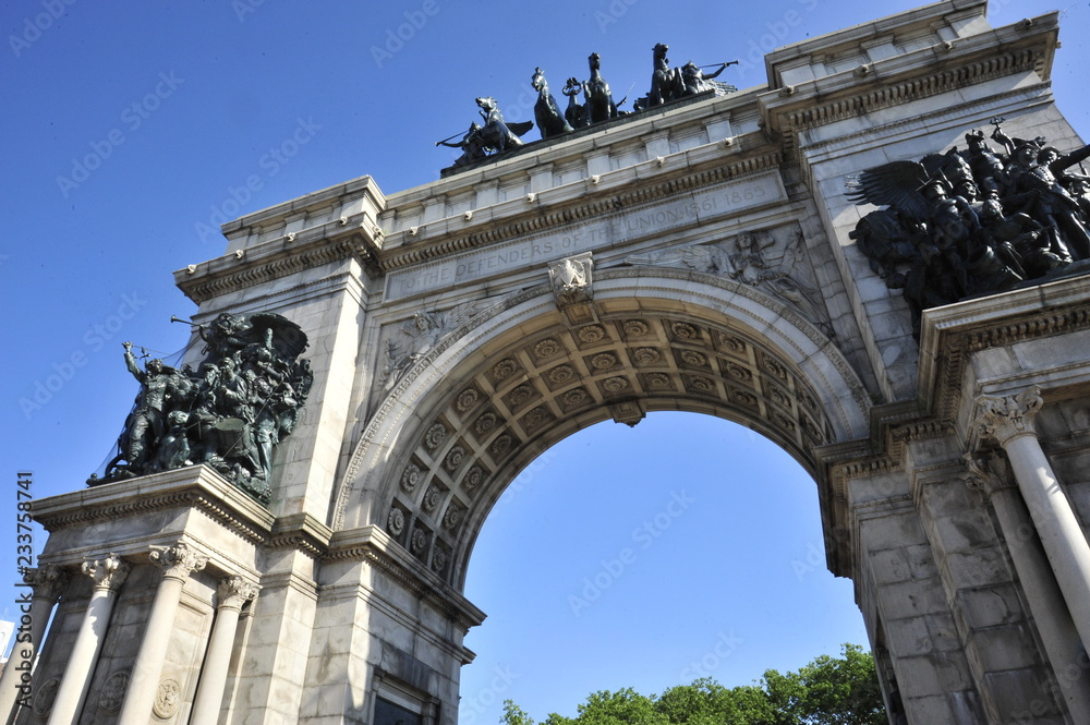 Sailors and Soldiers arch in Grand Army Plaza, Brooklyn