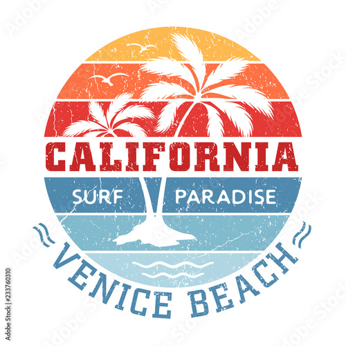 Venice Beach California - Tee Design For Printing