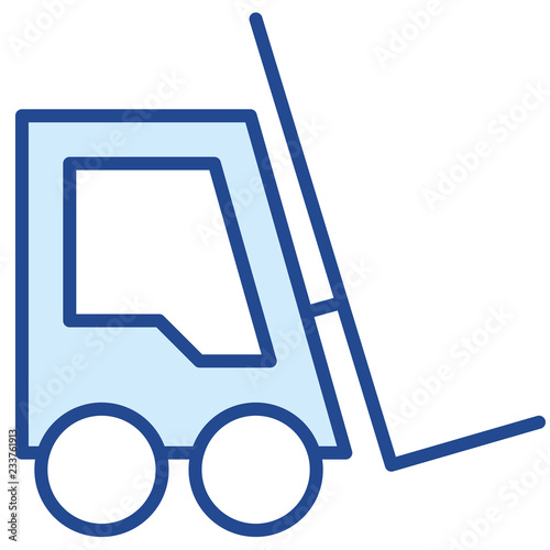 Gabelstapler, Logistik Vector Icon Illustration