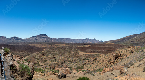 View from El Teide to crater