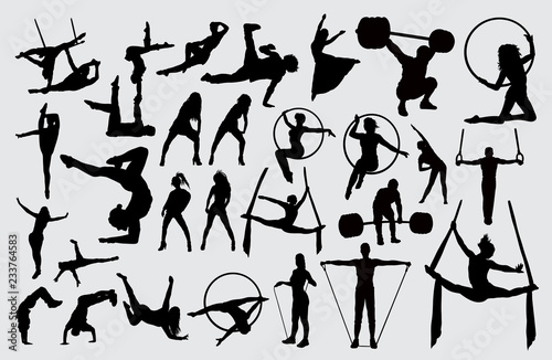 Sport activity silhouette. good use for symbol, logo, web icon, mascot, sign, or any design you want.