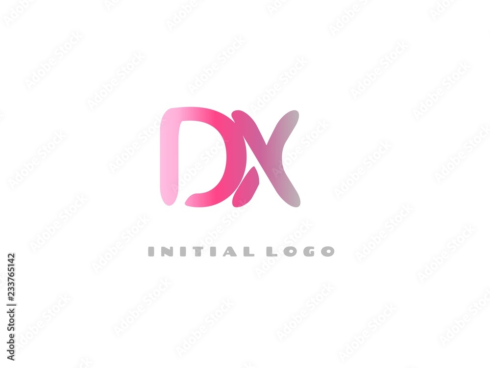 DX Initial Logo for your startup venture