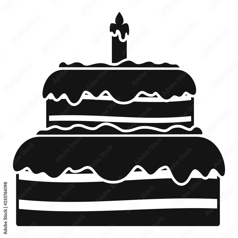 Candy cake icon. Simple illustration of candy cake vector icon for web design isolated on white background Candy cake icon. Simple illustration of candy cake vector icon for web design isolated on white background