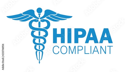 Vector illustration of Healthcare Information Portability and Accountability Act (HIPAA) compliant. Protected Healthcare Information (PHI).
