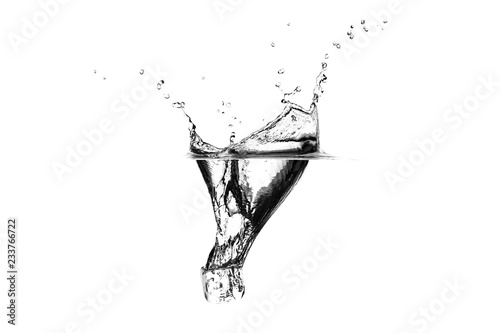 Splash on water 