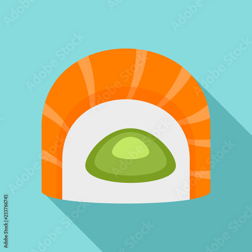 Maguro tai sushi icon. Flat illustration of maguro tai sushi vector icon for web design