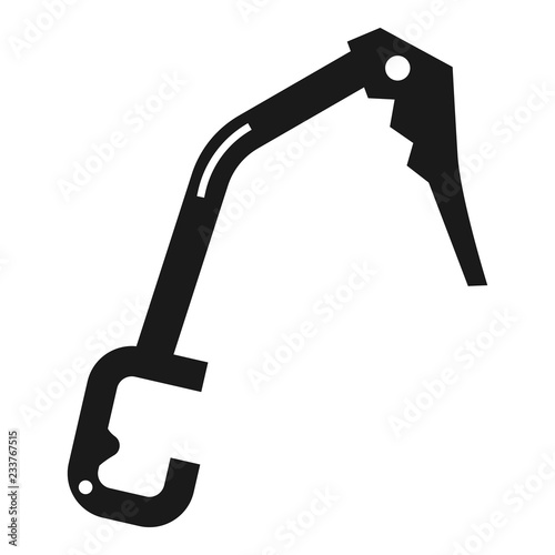 Climb tool icon. Simple illustration of climb tool vector icon for web design isolated on white background