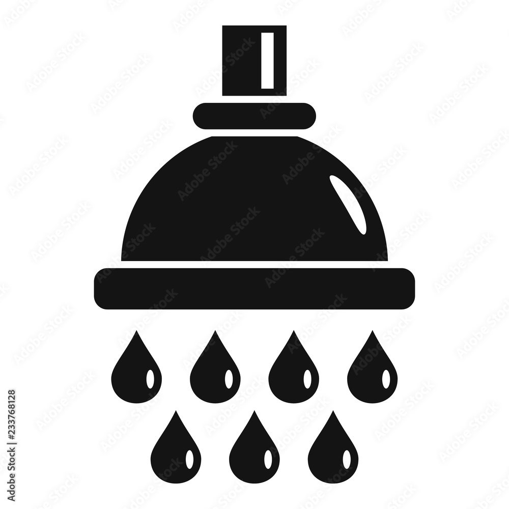 Obraz premium Water drop wash icon. Simple illustration of water drop wash vector icon for web design isolated on white background