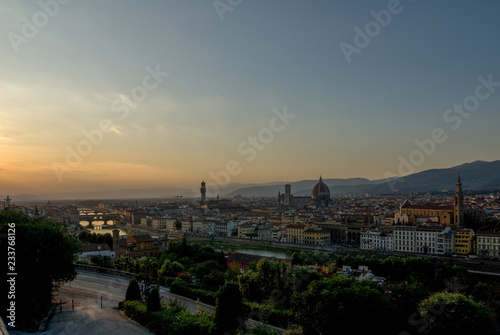 view over the roofs of florence