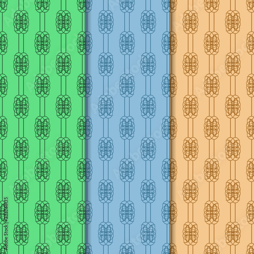 Geometric seamless pattern. Chain, lace