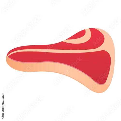 Fresh meat steak icon. Cartoon of fresh meat steak vector icon for web design isolated on white background