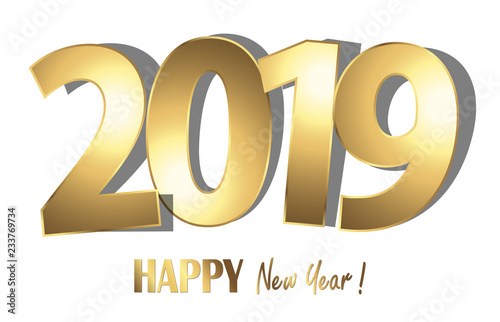 happy new year 2019 greetings background