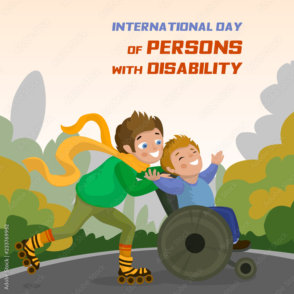 International day of persons with disability concept background ...