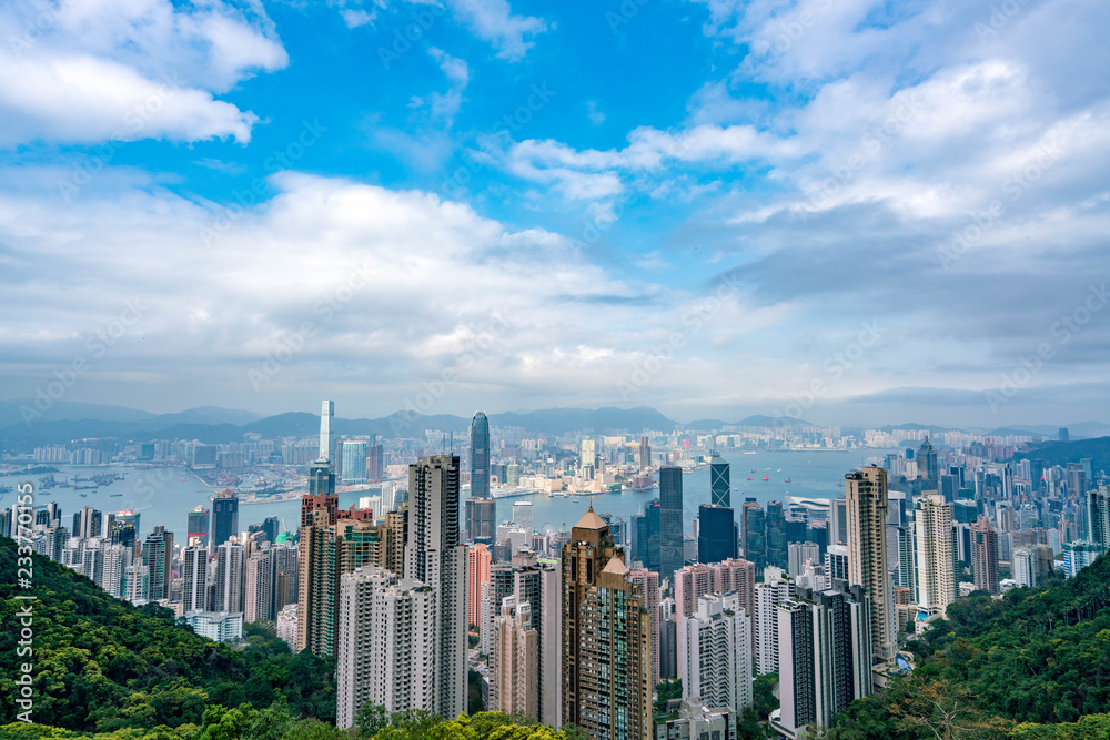Obraz premium 香港の街並