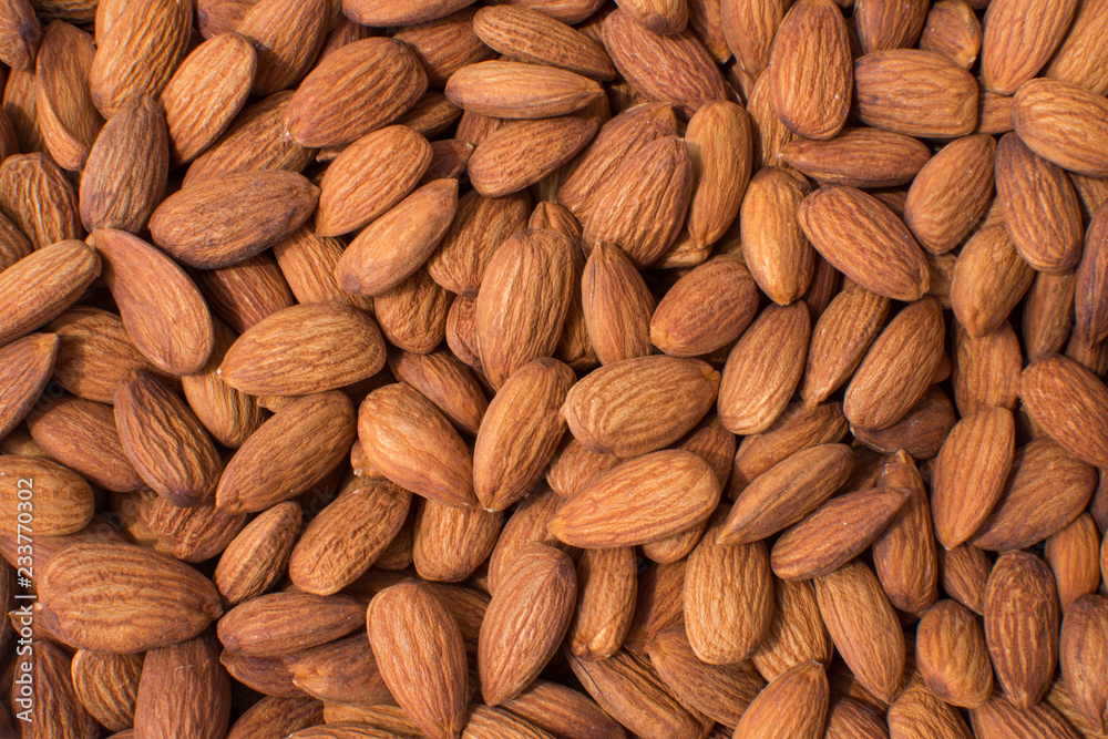 almond for background. soft focus.