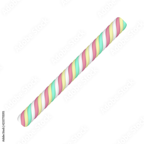 Colorful marshmallow icon. Realistic illustration of colorful marshmallow vector icon for web design isolated on white background
