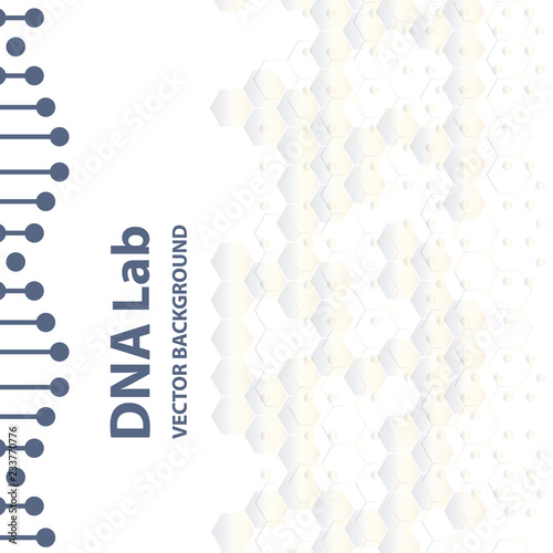 Abstract vector DNA structure. Medical science background