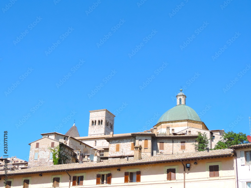 Vista di Assisi, Umbria, Italia