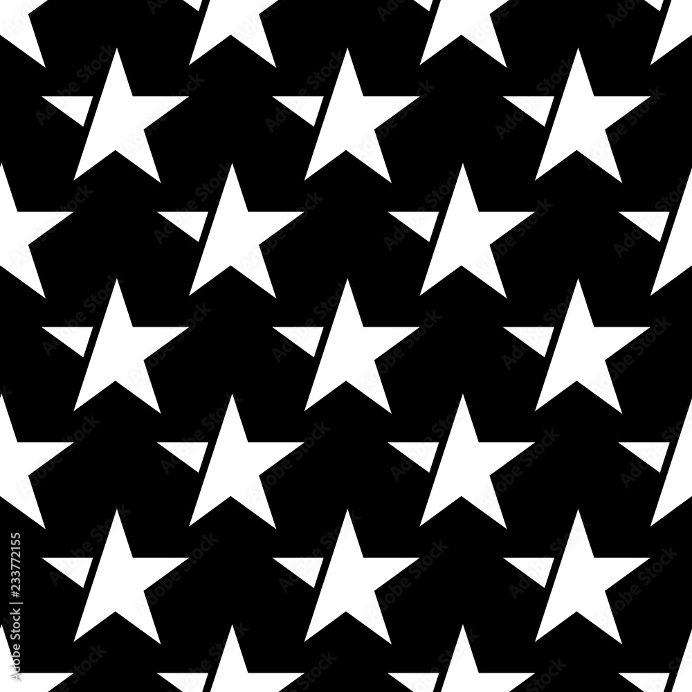 black seamless pattern with white star. vector black seamless pattern with white star. vector